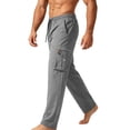 thumbnail image 5 of HOMADLES Men's Straight Leg Cargo Pants Relaxed Fit Quick Dry Work Pants Elastic Waist Lightweight Athletic Pants Gray Size 3XL, 5 of 5