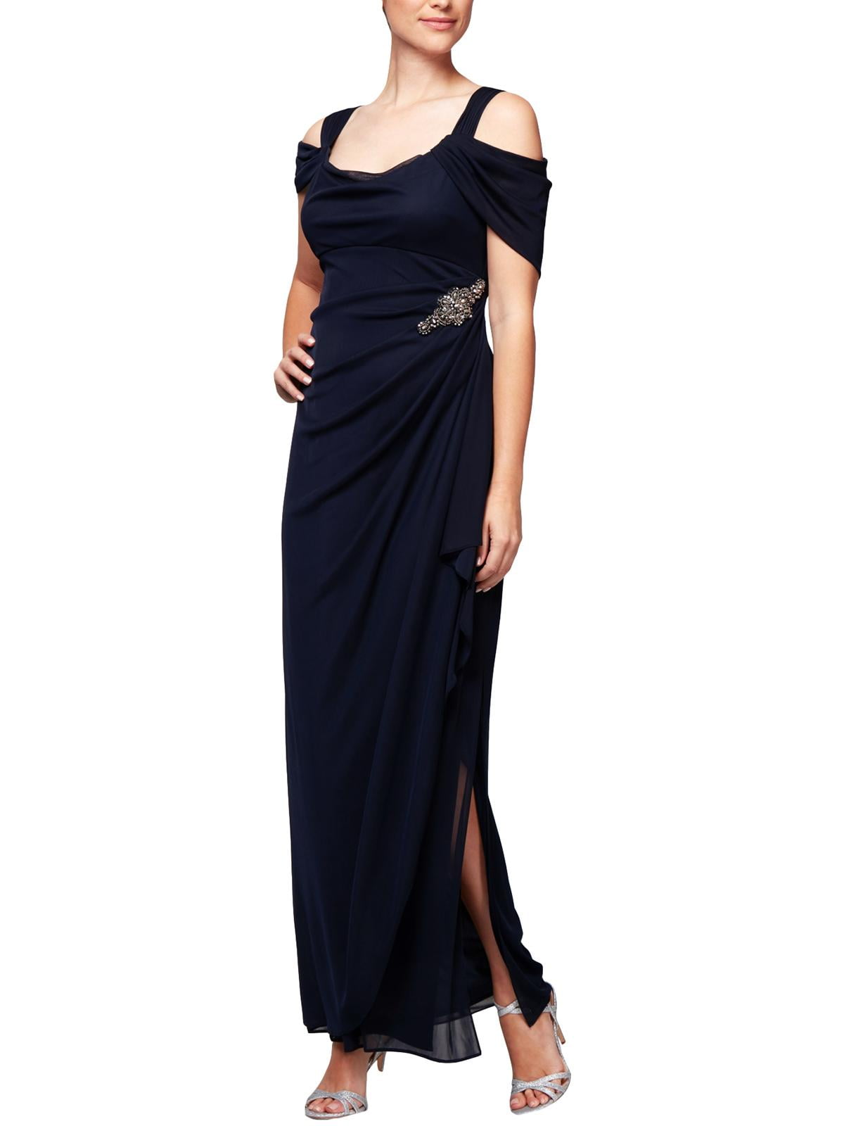 Alex Evenings Womens Petites Beaded 