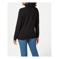 thumbnail image 2 of KAREN SCOTT Womens Black Ribbed Color Block Long Sleeve Turtle Neck Sweater XS, 2 of 2