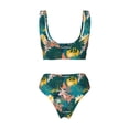 thumbnail image 6 of Rocae Hawaiian Style for Bikini Set for Women Two Piece Sexy High Swimsuits Split Crossover Bikini Medium, 6 of 9