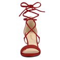 thumbnail image 2 of BLISSFUL STEP Women's Open Toe Kitten Heel Lace Up Sandals, 2 of 7