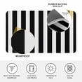 thumbnail image 3 of Black Striped Door Mat Indoor Outdoor, Modern Farmhouse Black White Stripes Non Slip Welcome Mat with Rubber Backing, Absorbent Fabric Front Door Mats Entryway Rug for Home Patio Entrance 16"x24", 3 of 8