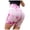 Pink, variant on Fiaer Women's Tie Dye Workout Shorts Scrunch Seamless Shorts High Waisted Contour Gym Yoga Biker Shorts Yellow XL