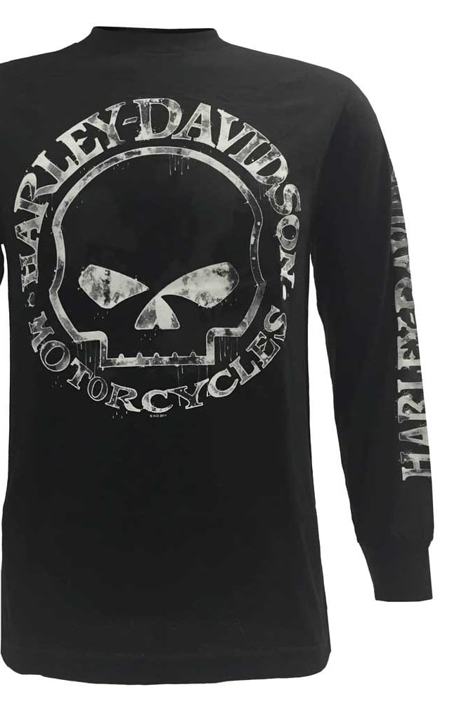 Willie G Skull Short Sleeve Tee White 30296643 Harley-Davidson Men's T-Shirt