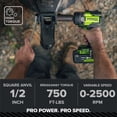 thumbnail image 3 of Greenworks Pro PowerAll 24V Brushless 1/2" 750 lbs Breaking Impact Wrench, Tool Only, IW5800A3, 3 of 20