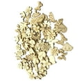 thumbnail image 3 of Oraceous 200pcs Crown Flower Shape Wooden Slices Heart Wooden Pieces Ornament Wood Cutouts Decoration DIY Material Wooden Chip(Assorted), 3 of 11
