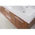 thumbnail image 5 of Midori 54" Double Bath Vanity in Plum with White Polymarble Top and Integrated Square Sinks, 5 of 5