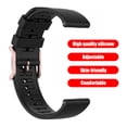 thumbnail image 3 of 20mm Silicone Smart Watch Strap for POLAR Ignite Replacement Band (Black), 3 of 8