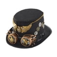 thumbnail image 1 of Steampunk Punk Con Gafas Sombrero Steampunk Para Baile De Graduación Cosplay Halloween, 1 of 8