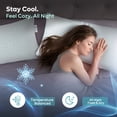 thumbnail image 4 of Bestier Cooling Standard Pillows for Bed 2 Pack, Adjustable Memory Foam Pillows with Shredded Memory Foam & Microfiber Fill, White, 4 of 14