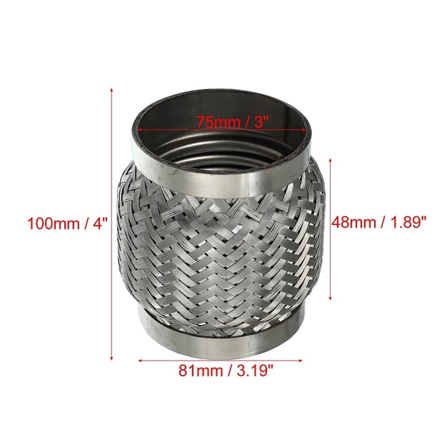 51mm 58mm 65mm 76mm Stainless Steel Car Muffler Flexible Exhaust Pipe Pipe Universal Exhaust System Universal~11694