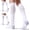 White, variant on Ron Compression Socks Men Women: Nylon — 20-30mmHg Graduated Compression — Moisture Wicking | Travel / Work / Exercise for Pregnant & Athletes