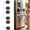 3PCS, variant on Refrigerator Lock, Heavy Duty Combination Fridge Lock for Child Safety - Keyless Adhesive Cabinet Locks for Freezer Mini Fridge Window Drawer - No Drill Child Proofing Kit for Home Office RV