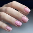 thumbnail image 1 of Press on Nails KSTBJN Cute Heart Pink Short para mujer, 1 of 7
