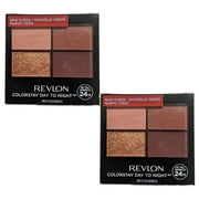 Revlon Pack of 2 Colorstay Day to Night Eyeshadow Quad, Stylish 560 kk7