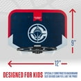 thumbnail image 4 of Franklin Sports NBA Los Angeles Clippers Mini Over the Door Basketball Hoop - Kids Indoor Mini Basketball Hoop with Basketball - NBA Fan Shop Mini Hoop for Bedroom + Office - Over the Door Hoop Set, 4 of 12