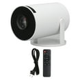 thumbnail image 2 of 4k Smart Mini Projector, Support 4k and Fhd 1080p for  TV 11.0 Large 130 Inch Screen, with Remote Control, for TV Stick DVD Players Laptops USB Drives Computers Headphones, 2 of 7