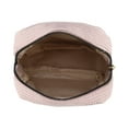 thumbnail image 4 of Bolsa de cosméticos portátil de color sólido para mujeres Unique Bargains para vacaciones, camping, gimnasio y viajes de corduroy rosa, 4 of 4