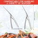thumbnail image 2 of 4 piezas de acero inoxidable pelador de camarones práctica herramienta de desvenado de camarones cuchillo de limpieza de camarones portátil cáscara de pelador de mariscos para langosta, cang JFHHH pequeña, 2 of 5