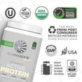 thumbnail image 4 of Sunwarrior Sport Organic Active Protein Vanilla Vegan Protein Powder 20 Servings, 4 of 8