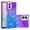 Purple Blue, variant on Motorola MOTO G Power 5G 2024 Case, Liquid Glitter Funny Bling Shiny Crystal Flowing Sparkle Moving Cover Clear Bumper