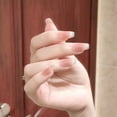 thumbnail image 4 of Parche para uñas con forma de ojo de gato ruborizado hecho a mano para usar con armadura y manicura con lazo, 4 of 5