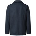 thumbnail image 3 of Alpine Swiss Mason Mens Wool Blend Pea Coat Jacket Double Breasted Dress Coat, 3 of 7