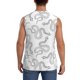 thumbnail image 4 of Balery Hand Drawn Snake Camisetas sin mangas para hombre, absorbe la humedad y protege contra el mal olor.-Medium, 4 of 7