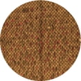 thumbnail image 1 of Ahgly Company Machine Washable Indoor Round Transitional Red Brown Area Rugs, 6' Round, 1 of 7
