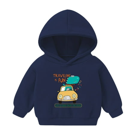 

Cartoon Sweatshirt Pullover Dinosaur Boys Girls Baby Toddler Hoodie Tops Girls Tops Zipper Hoodie Women