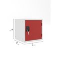 thumbnail image 3 of 15" Cube lockers -carcass Gray - Door (RED), 3 of 5