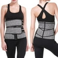 thumbnail image 2 of Women's Waist Trainer Corset Trimmer Double Belt Slimming Body Shaper Zipper Sport Girdle, 2 of 5