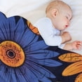 thumbnail image 6 of Sunflower Flower Blanket Fuzzy Fleece Cozy Plush Bed Couch Traveling Camping Lightweight Blanket 50"x60", 6 of 8