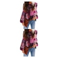 thumbnail image 4 of Camisa de mujer Monstrate cuello Plisado Casual Verde S, 4 of 6