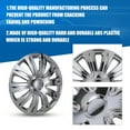 thumbnail image 4 of (4 Pack)16 inch Universal Wheel Rim Cover Hubcaps Snap on Car Truck Fit R16 Tire-Chrome, 4 of 9