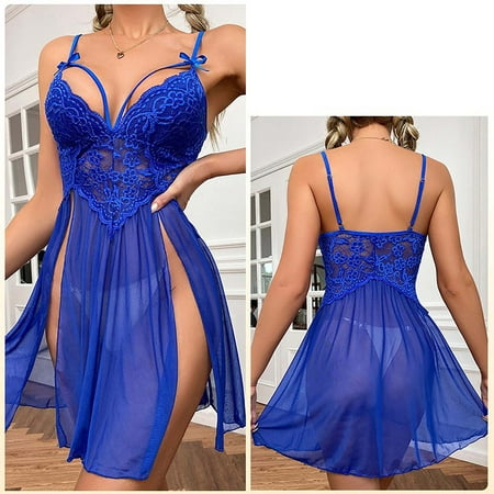 

Pajamas For Women Sexy Gauze Perspective Pajamas Lace Embroidery Suspender Nightdress Home Clothes Two Piece Outfits For Women Womens Fall Fashion 2022