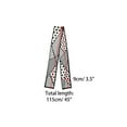 thumbnail image 2 of INSPIRE CHIC Women's Skinny Scarf Polka Dots Neck Wraps Ribbon Hairband Neckerchief Black Cross Grain, 2 of 5