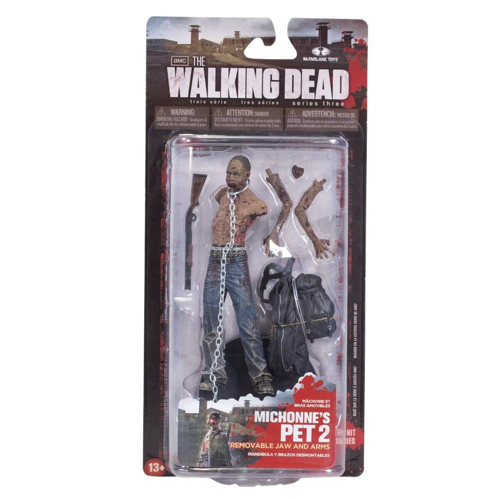 Michonne Pet Mike The Walking Dead Zombie Walker Comic Series 2 Figur McFarlane 