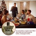 thumbnail image 5 of 6 Pcs Christmas Bottle Bags With Christmas Pattern Wine Gift Bag Reusable Wine Gift Bags, 5 of 5