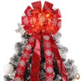 thumbnail image 1 of Decoración para árbol de Navidad Zeyune, 30 x 113 cm, con luces LED rojas, 1 of 7