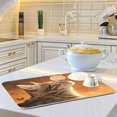 thumbnail image 6 of Dish Drying Mat Kitchen Pad Large Counter Absorbent Dish Mats Drainer Realistic Cute Brown Cat, 6 of 8