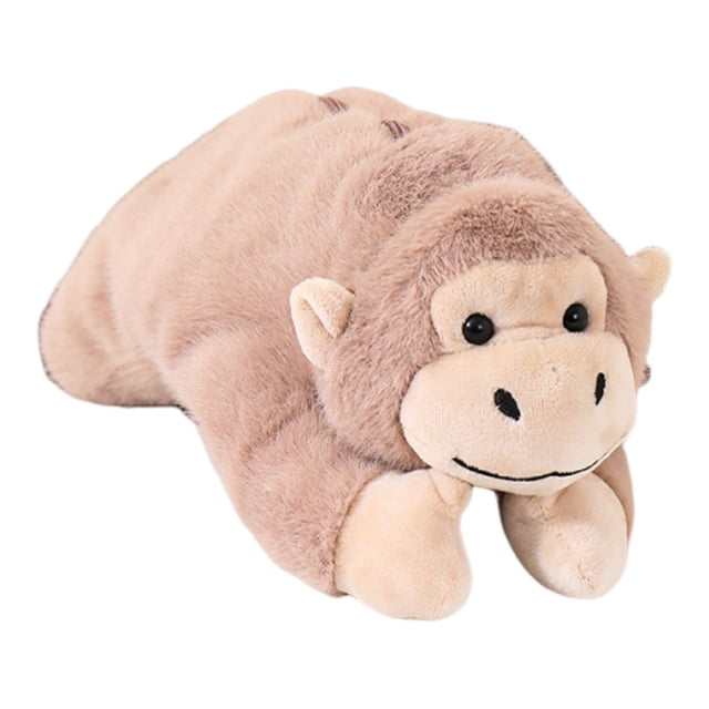 Organizador de estuches multiusos con forma de animal, cierre de cremallera, adorable, gran capacidad. Rosa