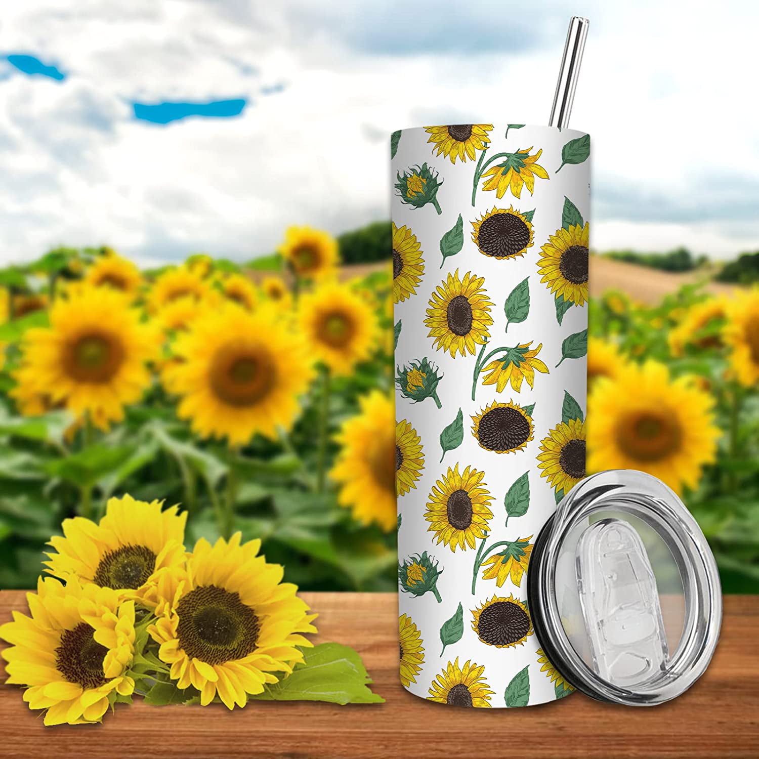 Clear Skinny Tumbler With Straw – Destination Pineapple
