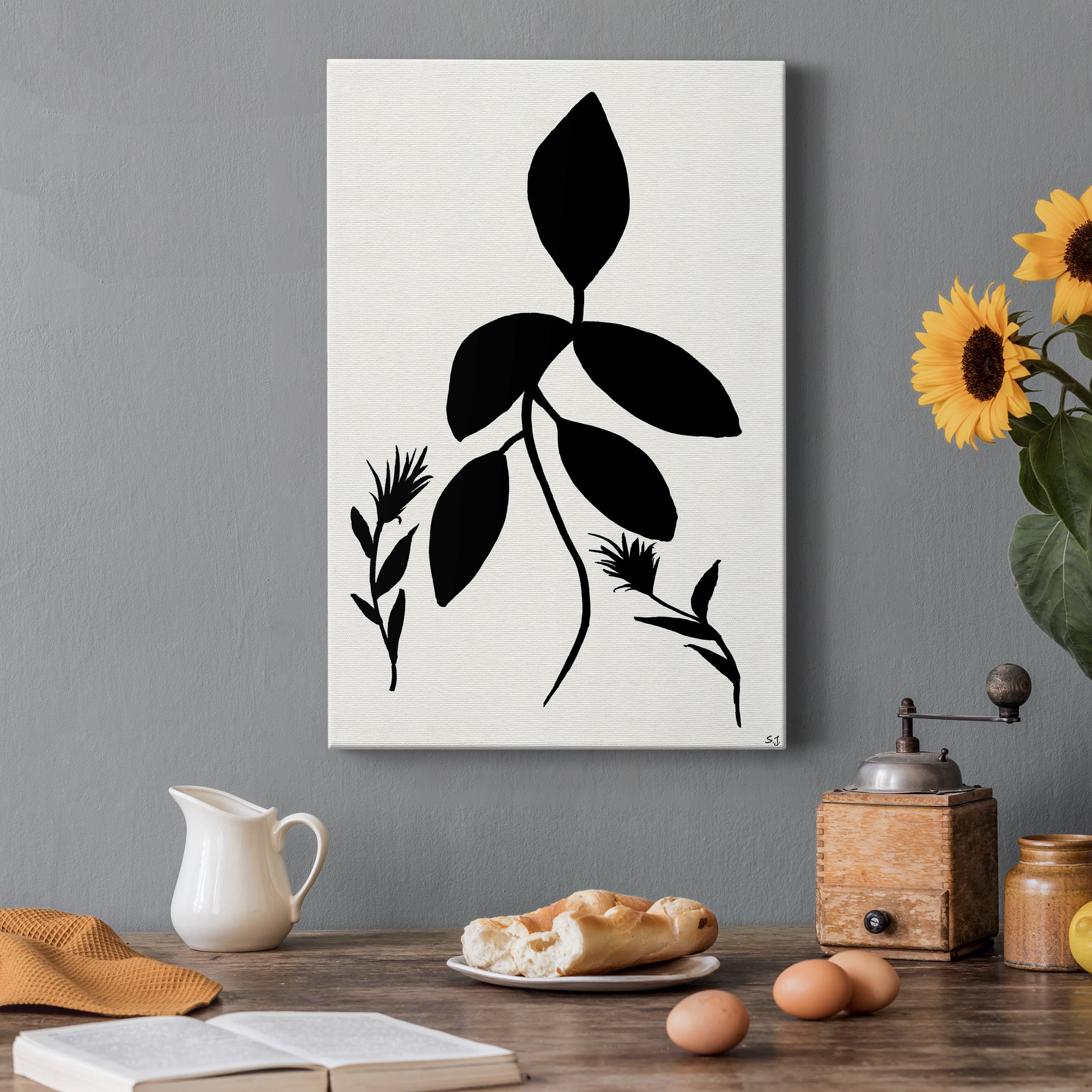 Silhouette Garden I Premium Gallery Wrapped Canvas - Ready to Hang - 24 x 36