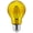 Yellow, variant on Sunlite LED Filament A19 Yellow E26 Base 4.5W (60W Equivalent) Dimmable Light Bulb, 2 Count