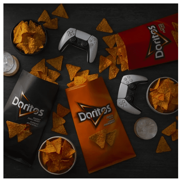 Doritos Zesty Cheese Flavored Tortilla Chips, 235g (4 Pack)
