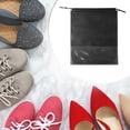 thumbnail image 2 of Unique Bargains 10 Pcs  Dustproof Shoe Dust Bag Shoes Storage Bag Drawstring Storage Bag Black, 2 of 5