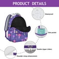 thumbnail image 4 of Fashionable Mushroom Patterned Backpack for Teens Women, Cute School College Bookbag, Spacious Main Compartment for Laptop Notebooks, Ideal Student Gift, 4 of 6