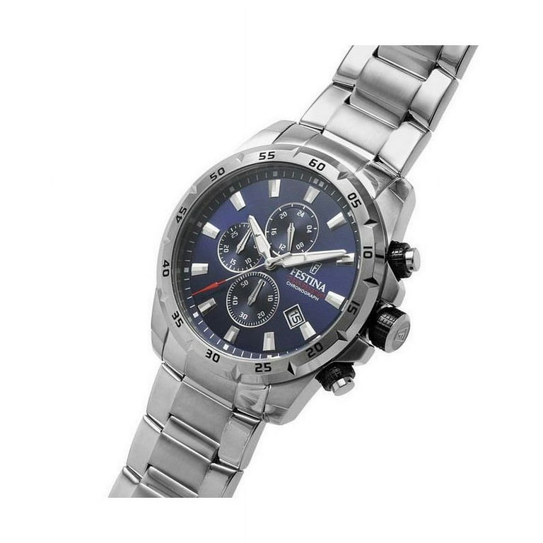 Festina Sport Chronograph Stainless Steel Blue Dial Quartz F20463-2 100M  Men\'s Watch