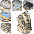 thumbnail image 4 of Saint Bernard and Roses Backpack for School, Cute School Bag with Adjustable Shoulder Straps and Padded Back, 16.9"x12.6"x5.9", 4 of 5